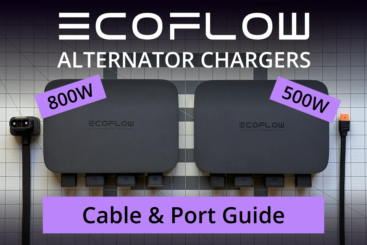 EcoFlow Alternator Charger Cable Guide