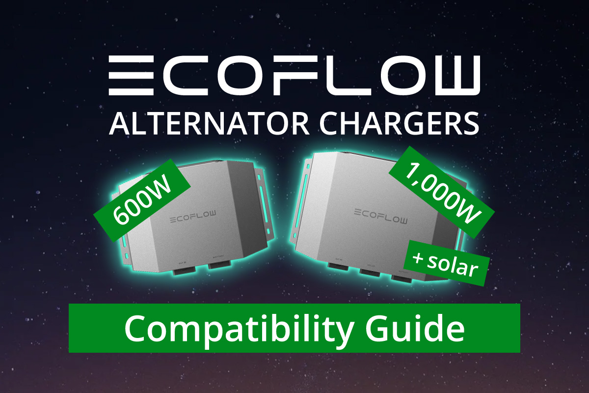 Compatibility Model EcoFlow Alternator Charger Compatibility: 600 & Plus 1000 Models