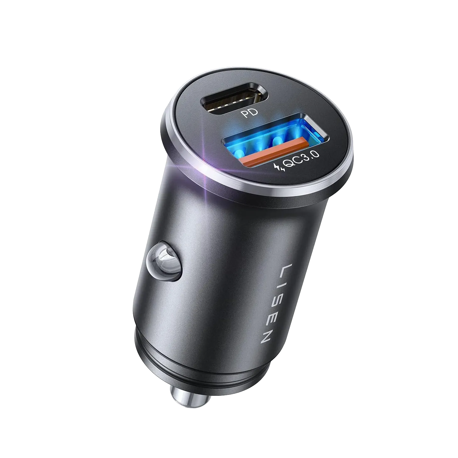 Ultra-compact Cigarette Port to USB Adapter