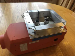 Dry fitting custom plate and heater stand