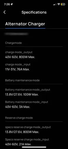Screenshot of EcoFlow app