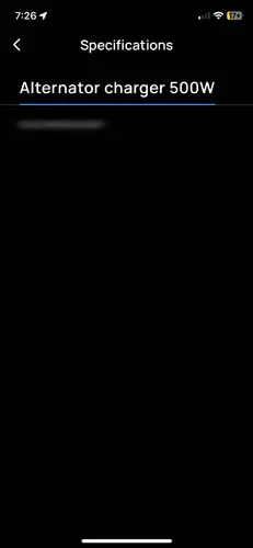 Screenshot of EcoFlow app