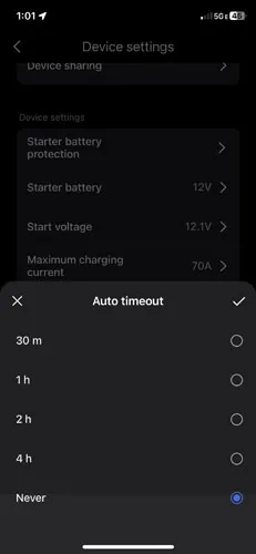 Screenshot of EcoFlow app